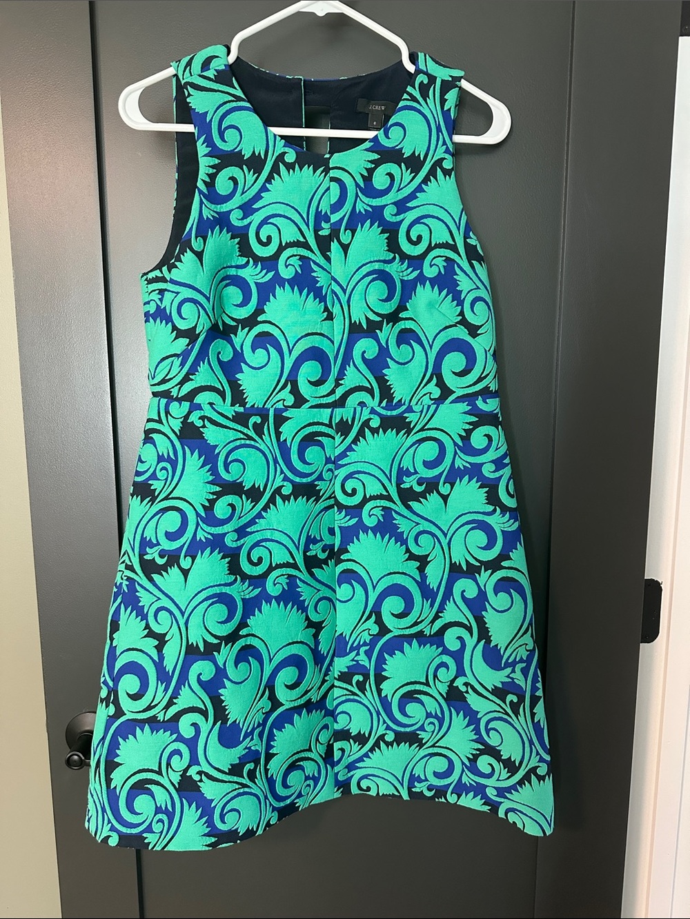 J.Crew Vineyard Jacquard A-Line Dress